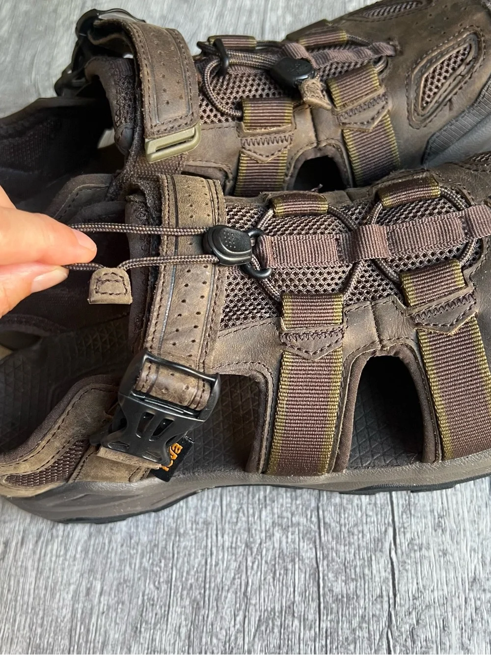 Teva closed toe